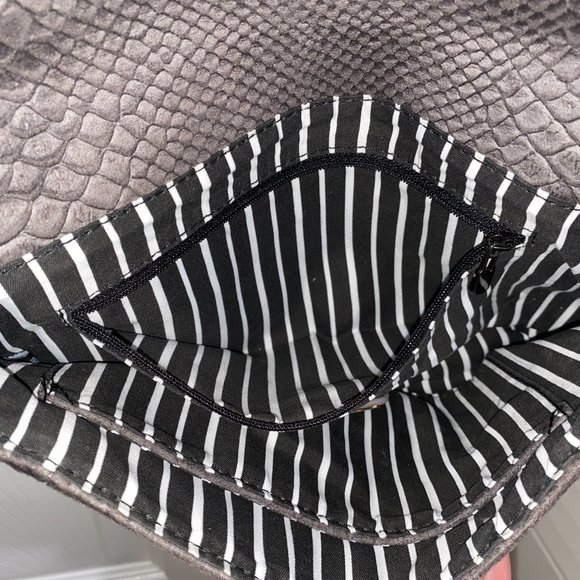 Grey python shoulder bag - Picture 2 of 2